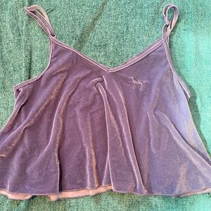 PINK Velvet Crop Top